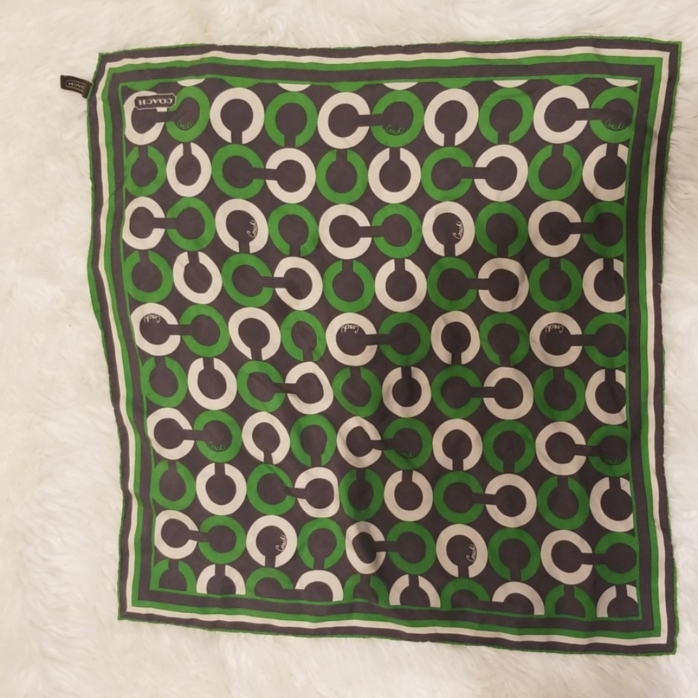 Coach Handkerchief green/ grey C